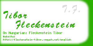 tibor fleckenstein business card